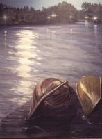 Moonlit Canoes